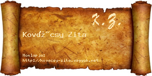 Kovácsy Zita névjegykártya